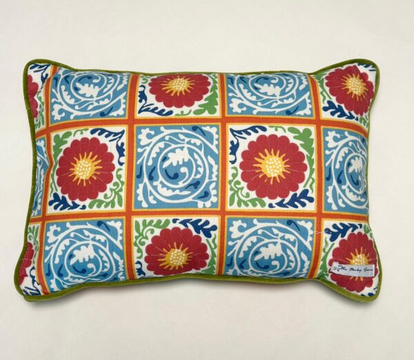 WM Blue cushion