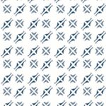 William Morris Inspired 1 45 Petals Wallpaper - Dark Blue